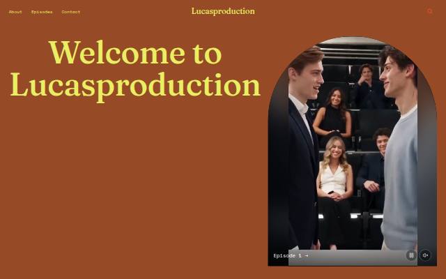 Lucasproduction studio site